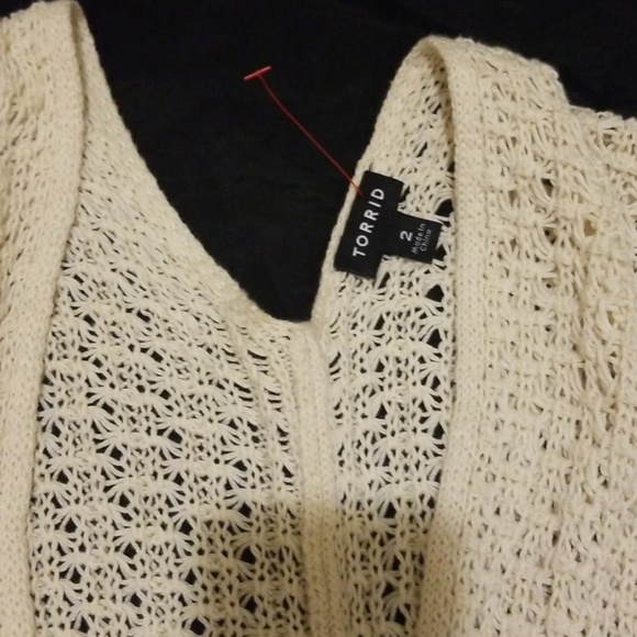 Torrid Sleeveless oversized fringe sweater - Picture 3 of 4